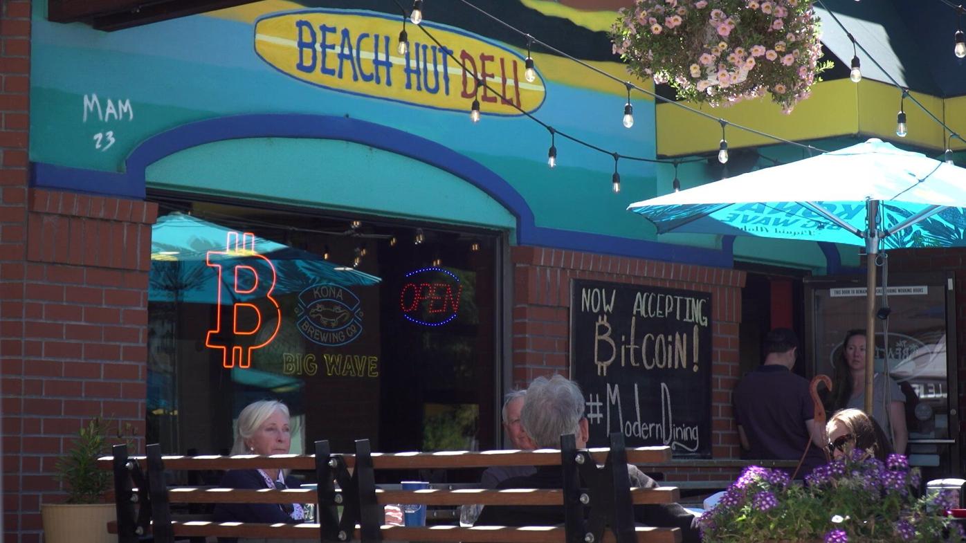 Beach Hut Deli offers customers the option to pay in bitcoin