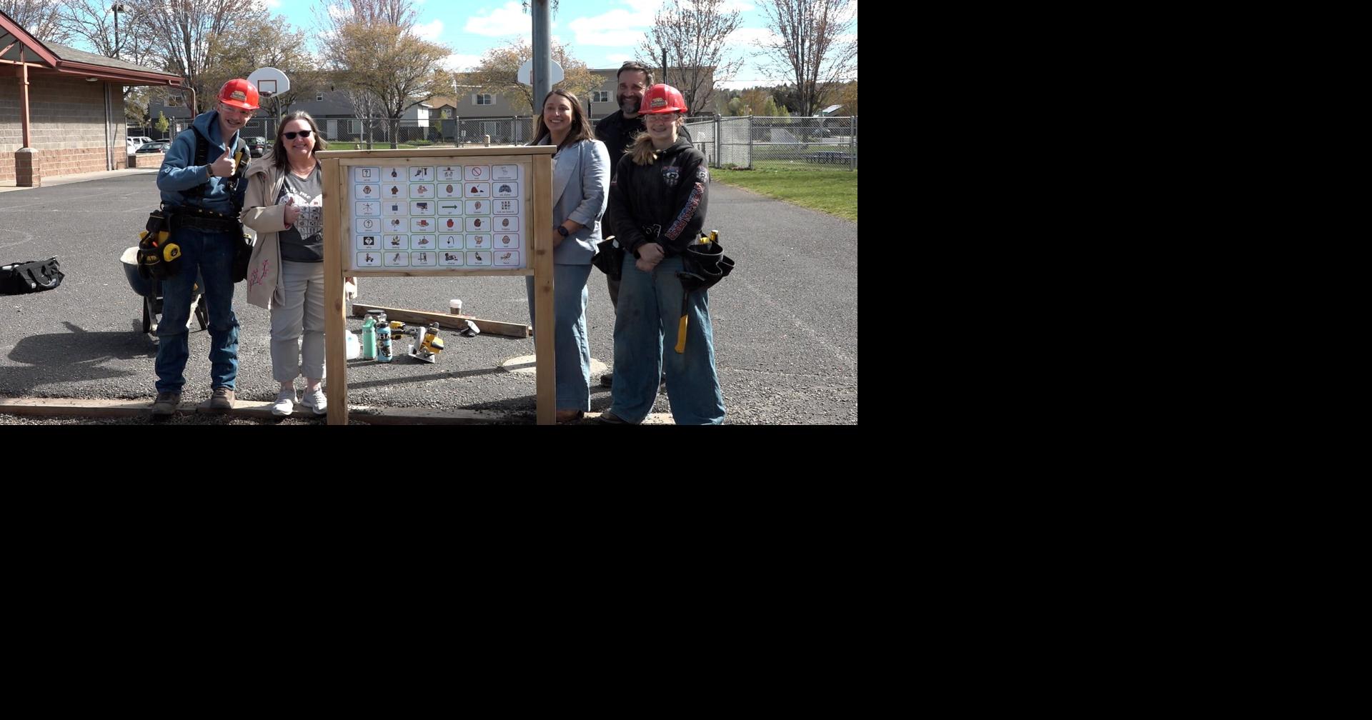 Redmond high schoolers build communication board to help young kids find their voice