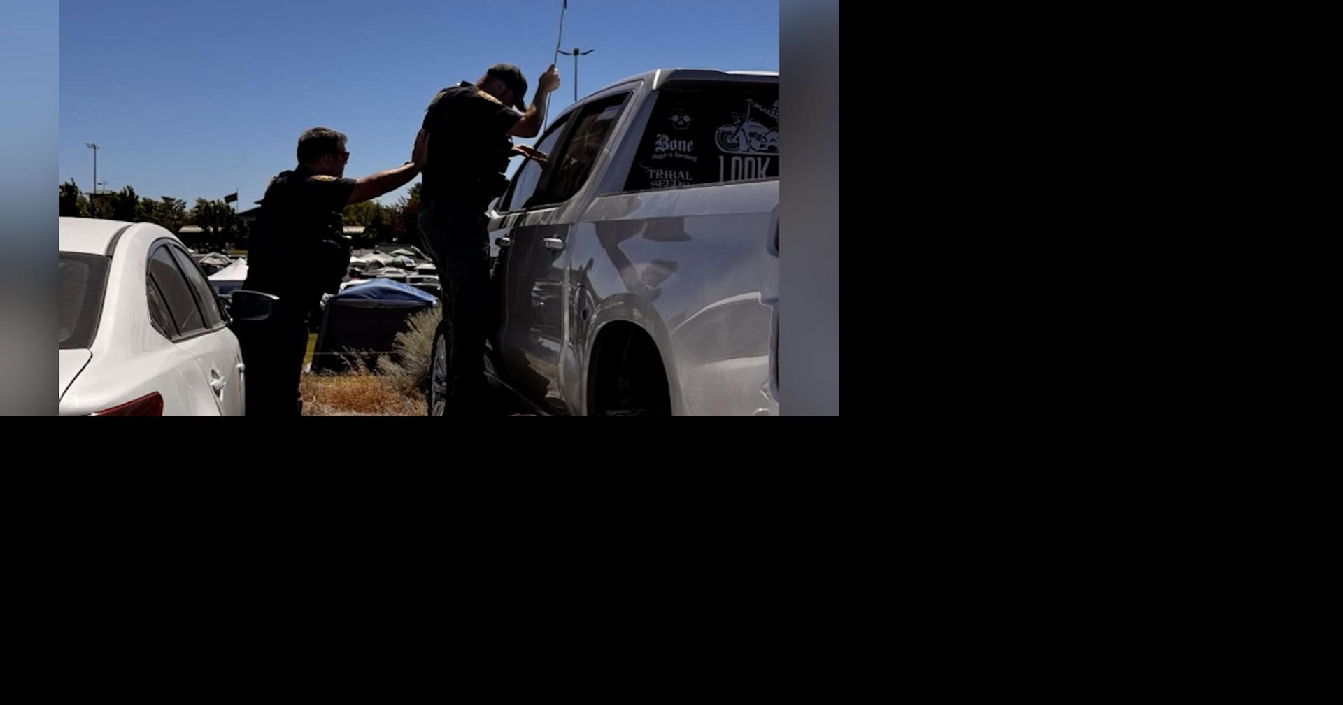 3 pugs rescued from hot truck parked at Deschutes Co. Fairgrounds