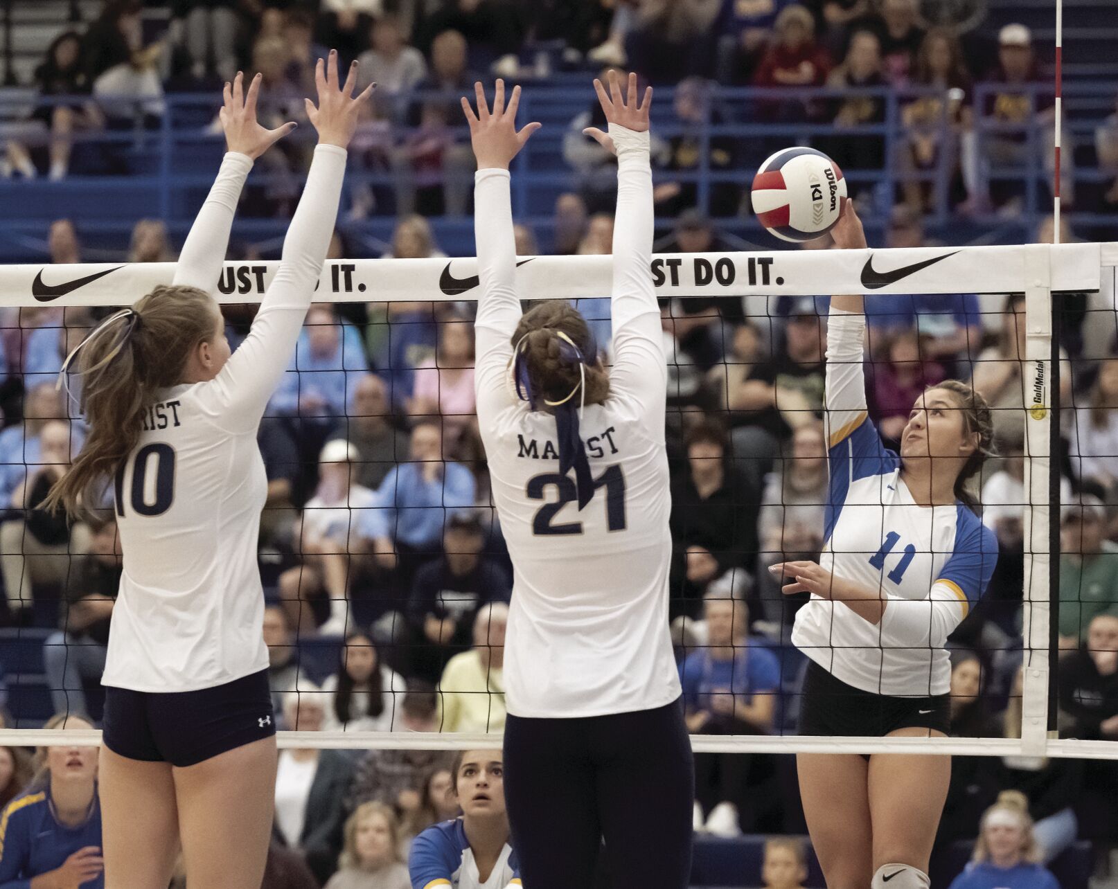 State volleyball tourney: Cowgirls give eventually champ a scare