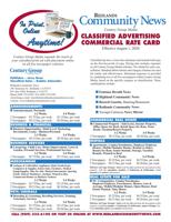 Redlands Community News - Commercial Rates