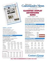 Redlands Community News - Classified Display Rates