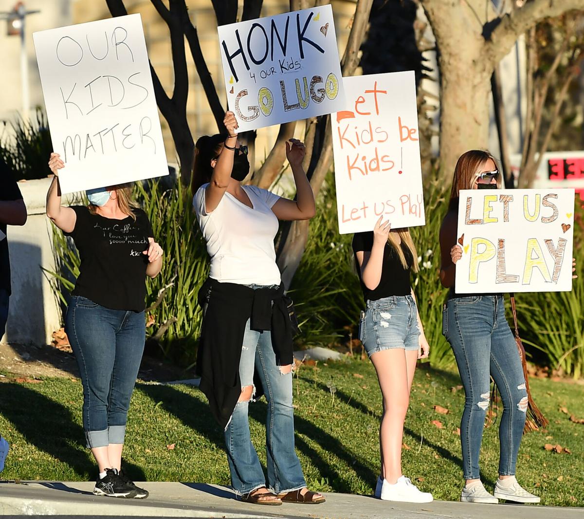 'Let Them Play' rally held Friday by four CVUSD high schools in Chino Hills