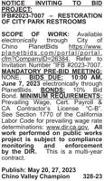 NOTICE INVITING TO BID #328