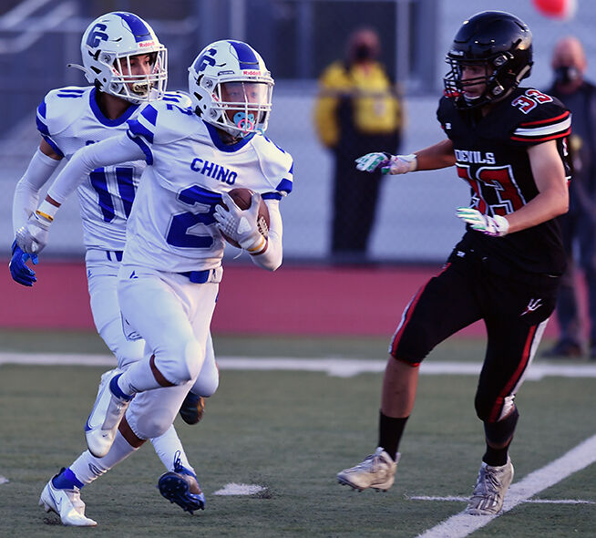 Chino High football wins Sierra League championship with 45-7 victory over Pomona Thursday night