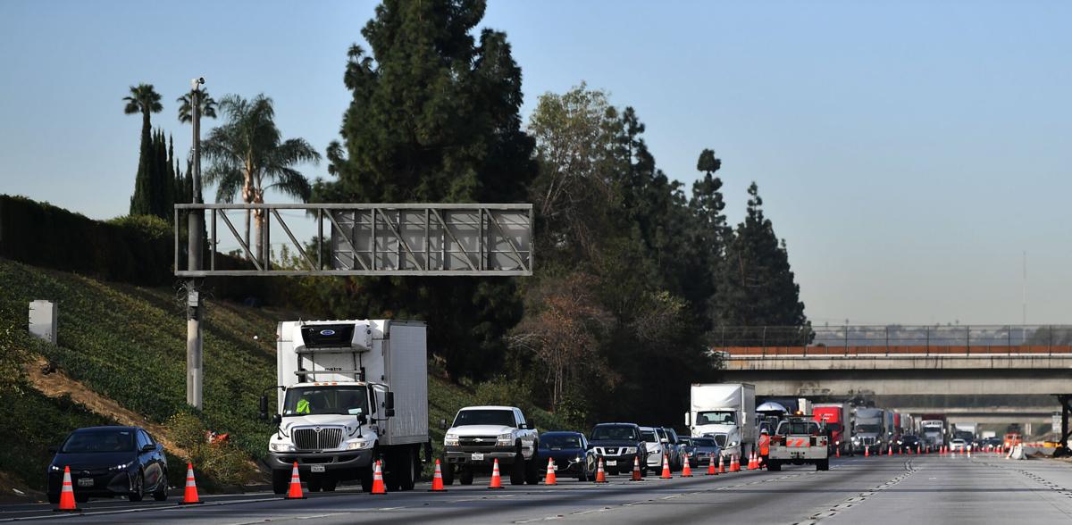 60 Freeway reopens in both directions seven hours after downed power line blocks lanes Wednesday