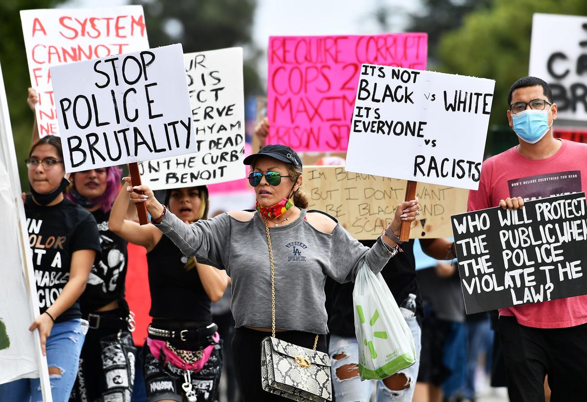 Hundreds attend peaceful protest in Chino Saturday, June 6, 2020
