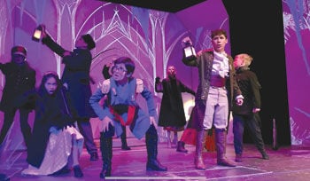 Characters from the world of “Frozen, Jr.”