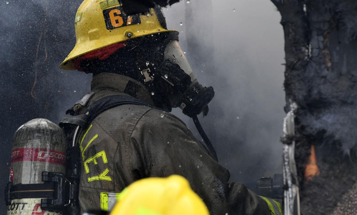 30-foot long trailer at mobile home park in Chino destroyed by fire Monday afternoon