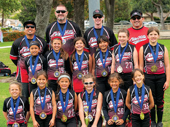 The Chino Hills Girls Softball 8U All Star team