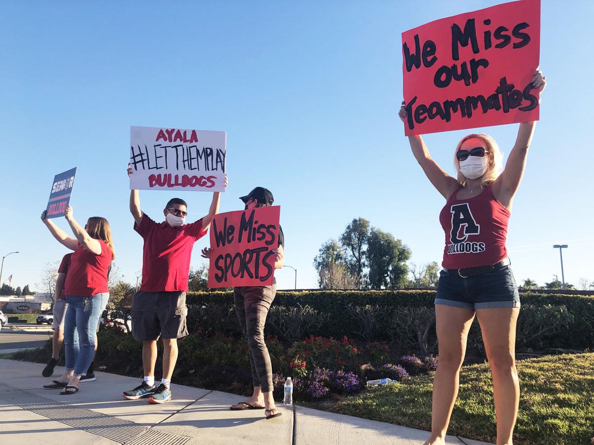 'Let Them Play' rally held Friday by four CVUSD high schools in Chino Hills