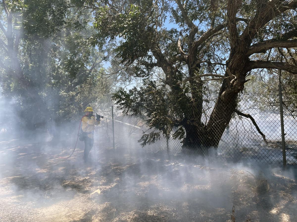 Brush fire scorches half-acre in open field near Riverside Terrace in Chino