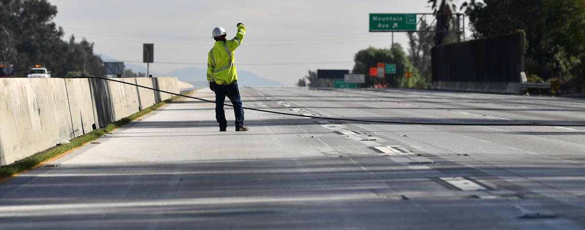 60 Freeway reopens in both directions seven hours after downed power line blocks lanes Wednesday
