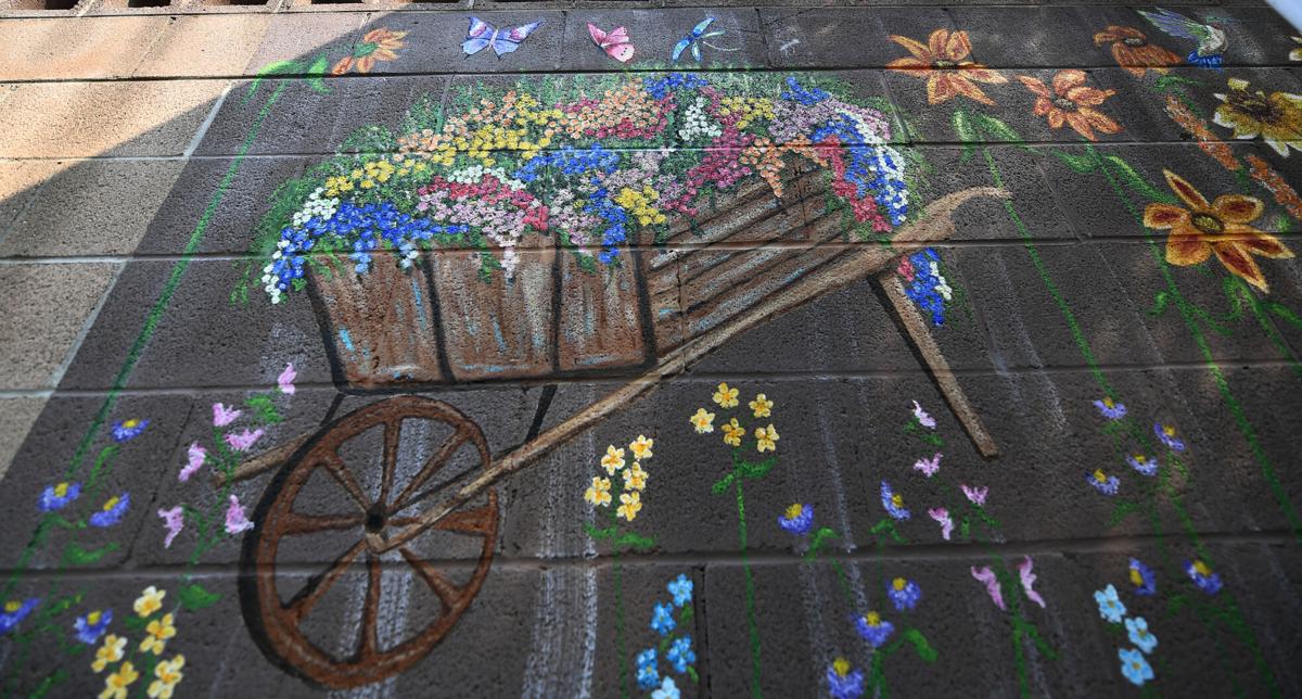 Chino resident paints backyard mural called 'COVID Project'
