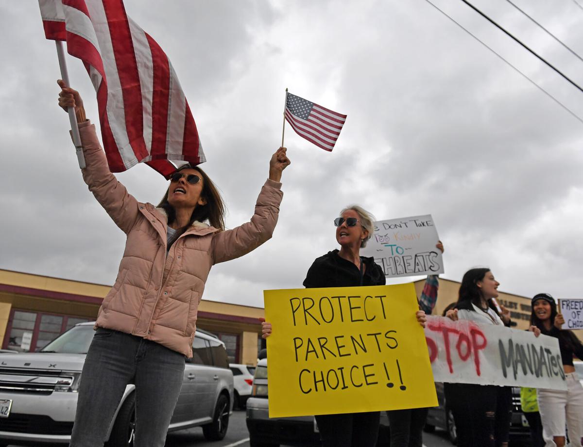 Three hundred Chino Valley Unified parents, students take part in statewide protest in opposition of state COVID-19 vaccine mandates in schools