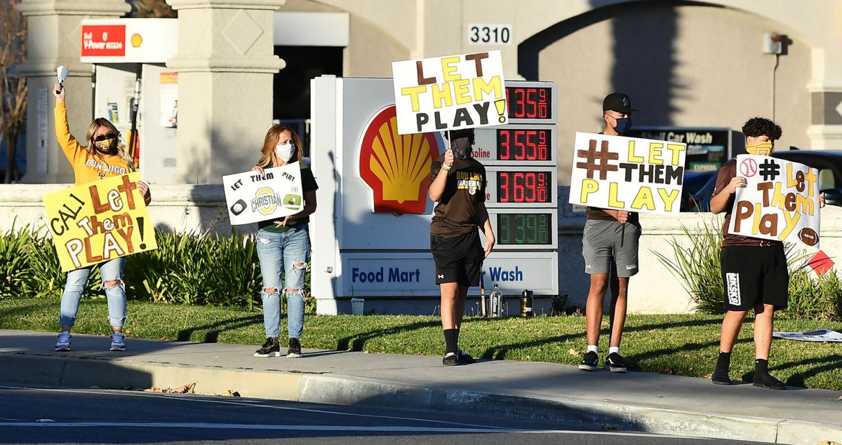 'Let Them Play' rally held Friday by four CVUSD high schools in Chino Hills