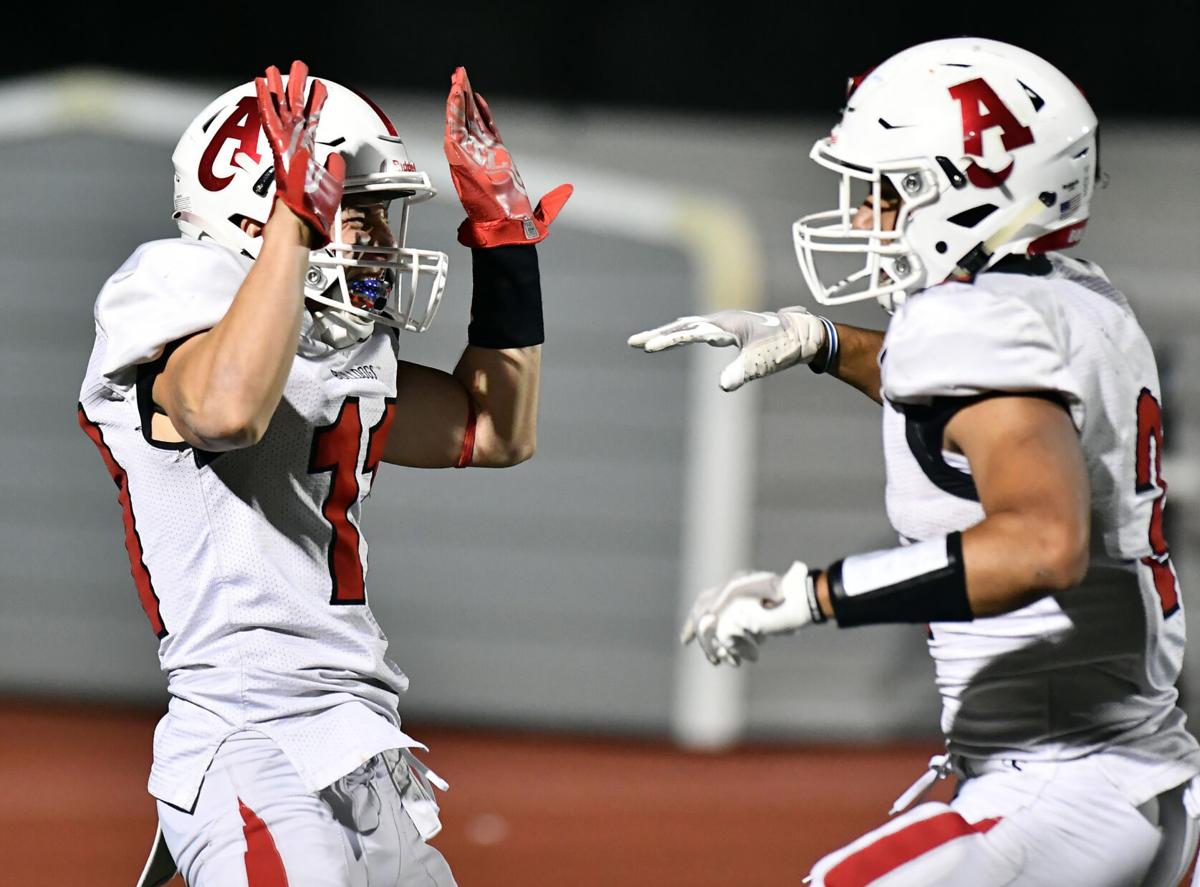 Ayala High football captures third straight 'Battle for the Bone' trophy with 42-0 win over Chino Hills (April 16, 2021)