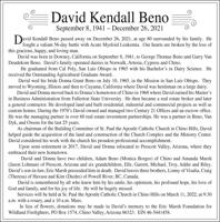 David Kendall Beno