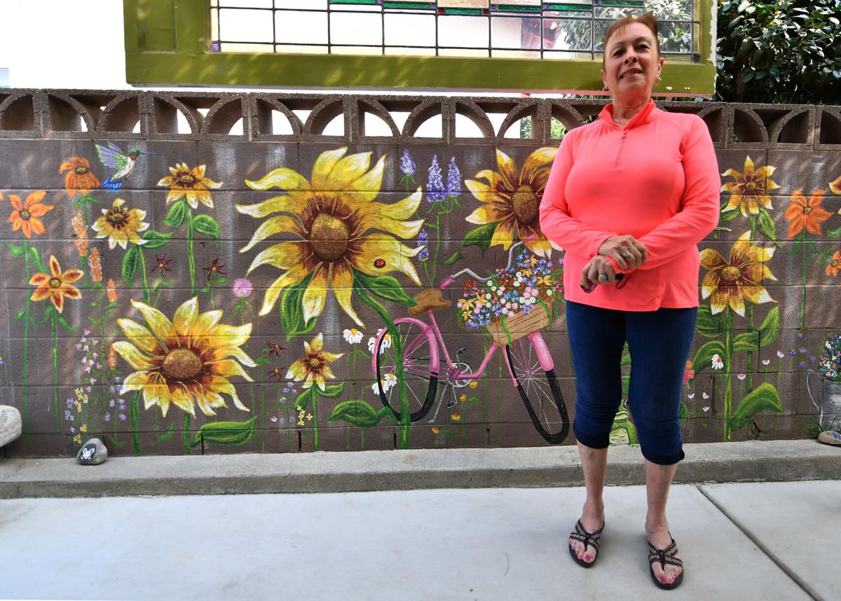 Chino resident paints backyard mural called 'COVID Project'