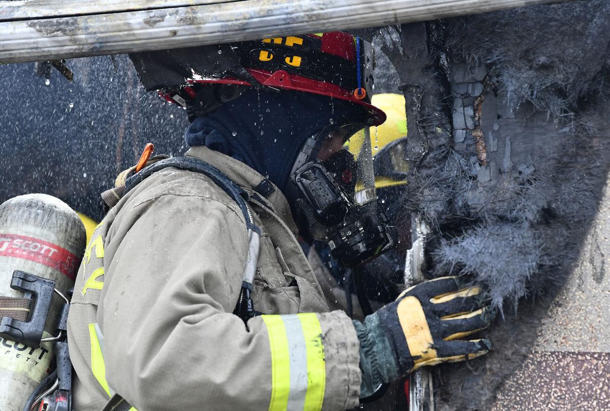 30-foot long trailer at mobile home park in Chino destroyed by fire Monday afternoon