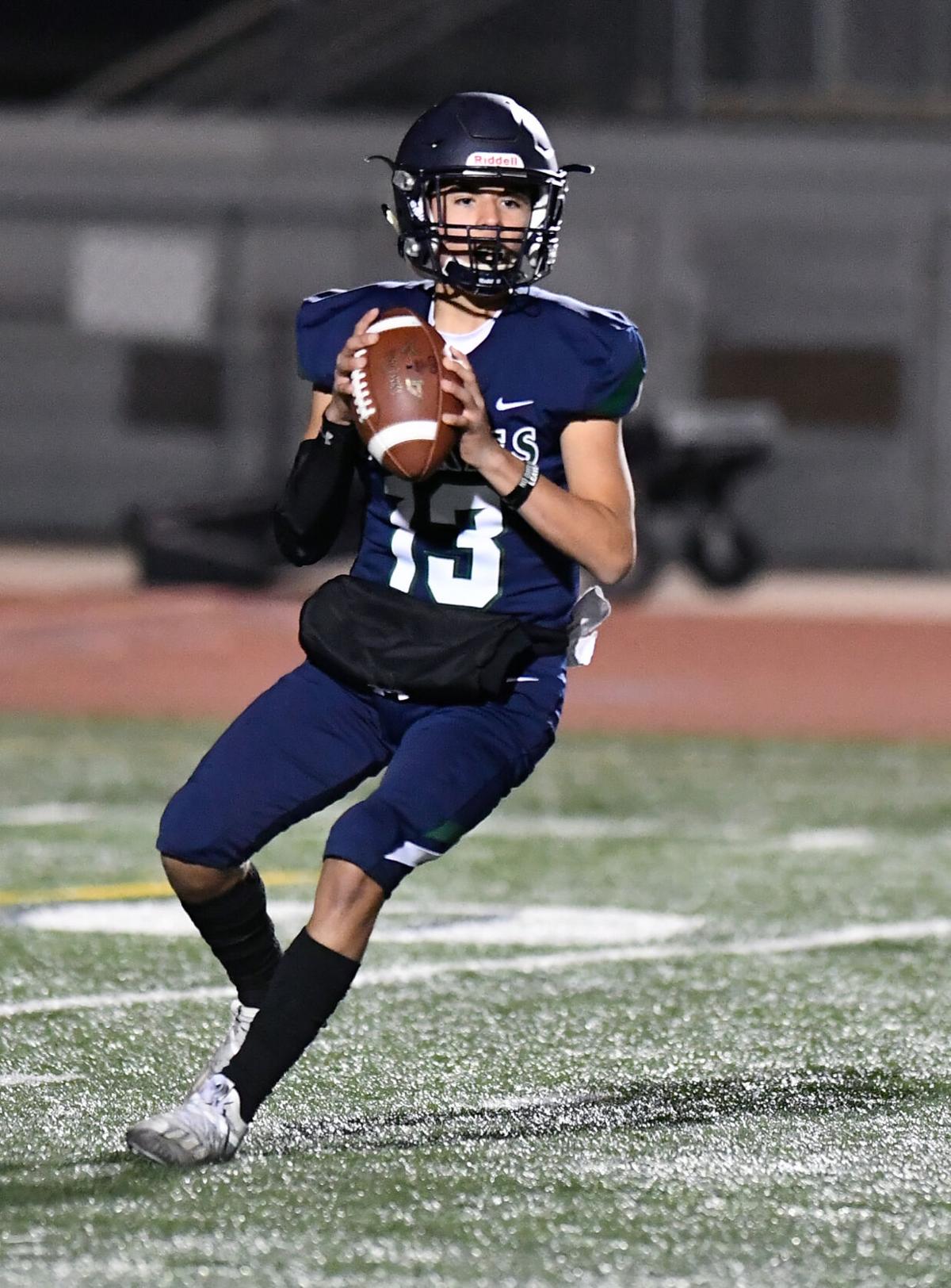 Ayala High football captures third straight 'Battle for the Bone' trophy with 42-0 win over Chino Hills (April 16, 2021)