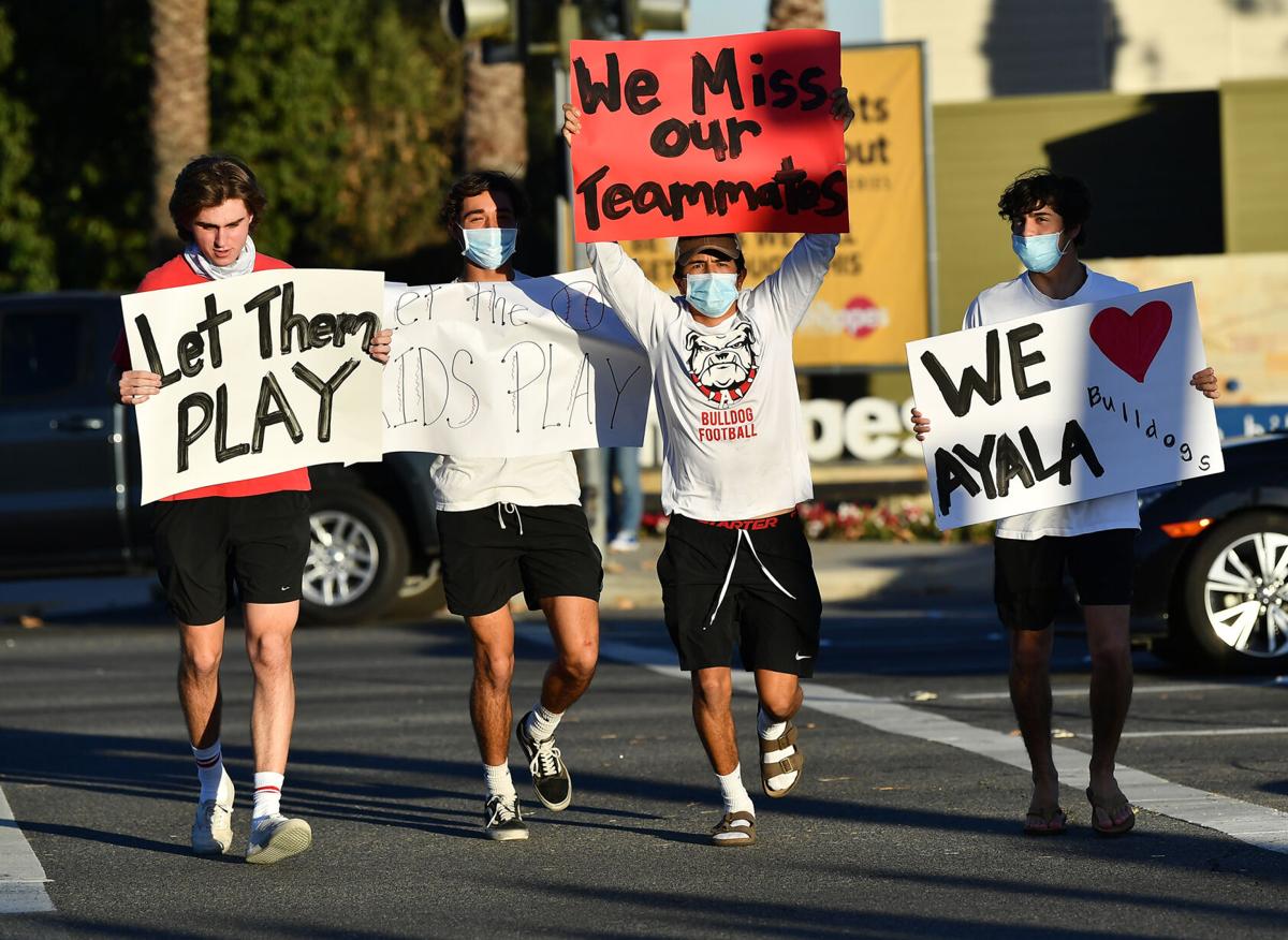 'Let Them Play' rally held Friday by four CVUSD high schools in Chino Hills