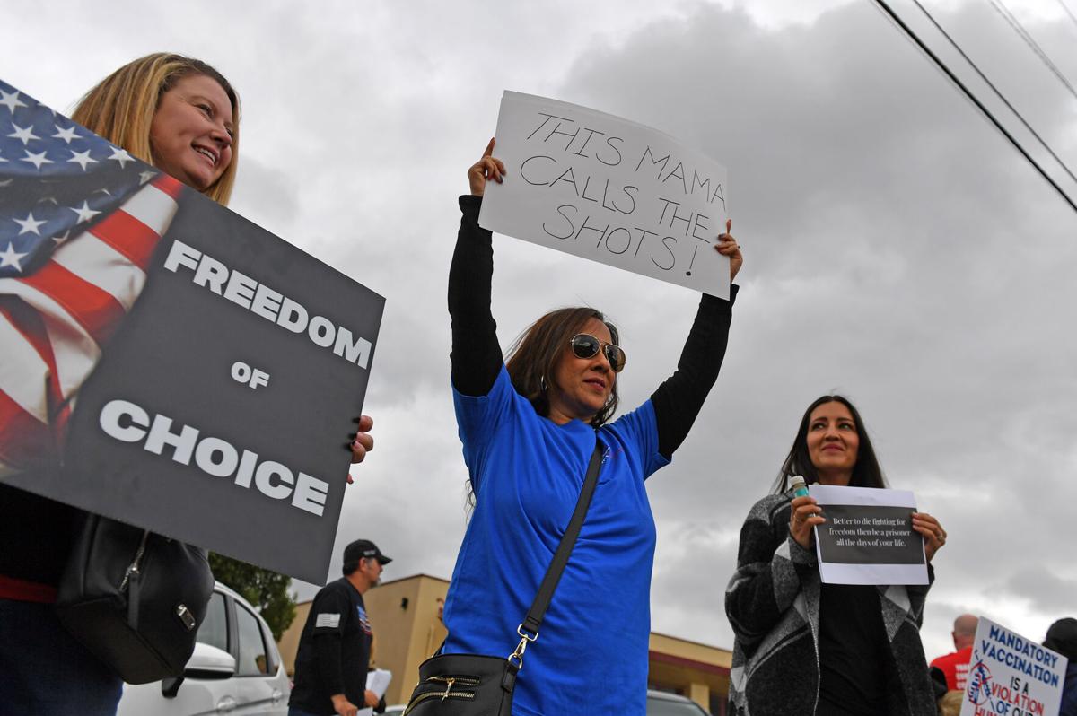 Three hundred Chino Valley Unified parents, students take part in statewide protest in opposition of state vaccine mandates in schools