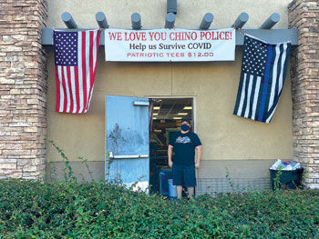 Chino Police Department support banner