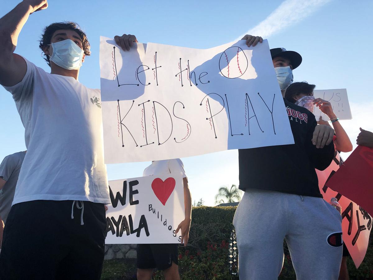 'Let Them Play' rally held Friday by four CVUSD high schools in Chino Hills