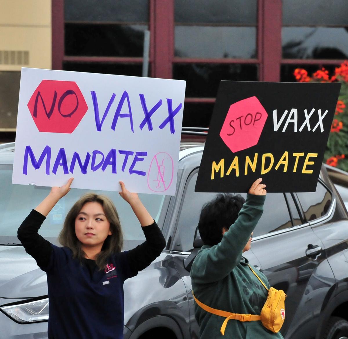 Two hundred Chino Valley Unified parents, students take part in statewide protest in opposition of state vaccine mandates in schools