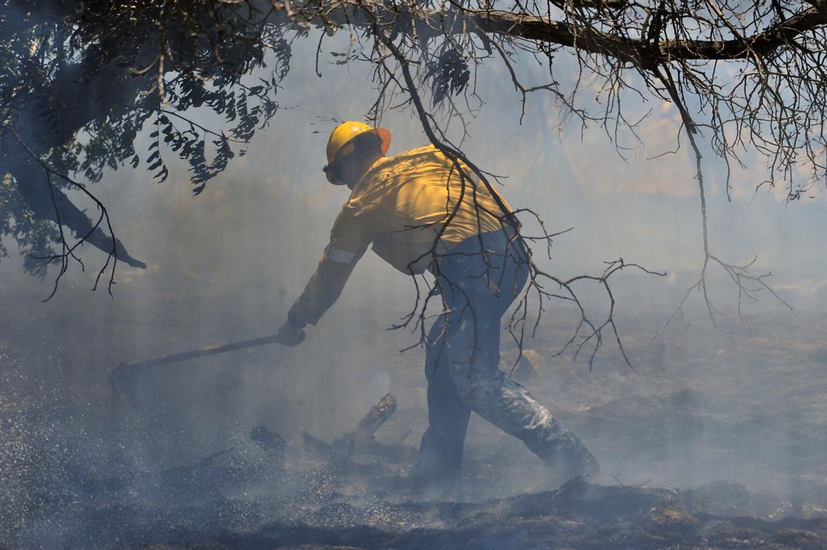 Brush fire scorches half-acre in open field near Riverside Terrace in Chino