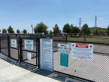 are dogs allowed at chino hills community park
