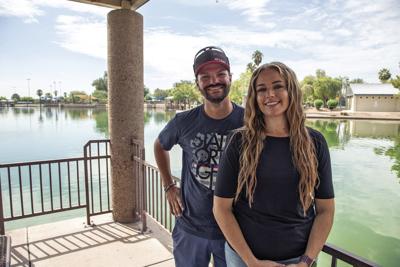 Chandler couple in the swing offering tennis, golf lessons