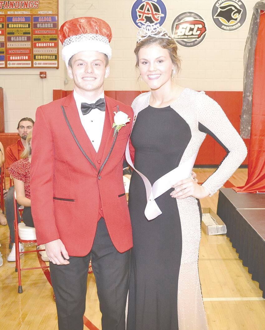 CHS Homecoming King and Queen after being crowned at assembly.tif