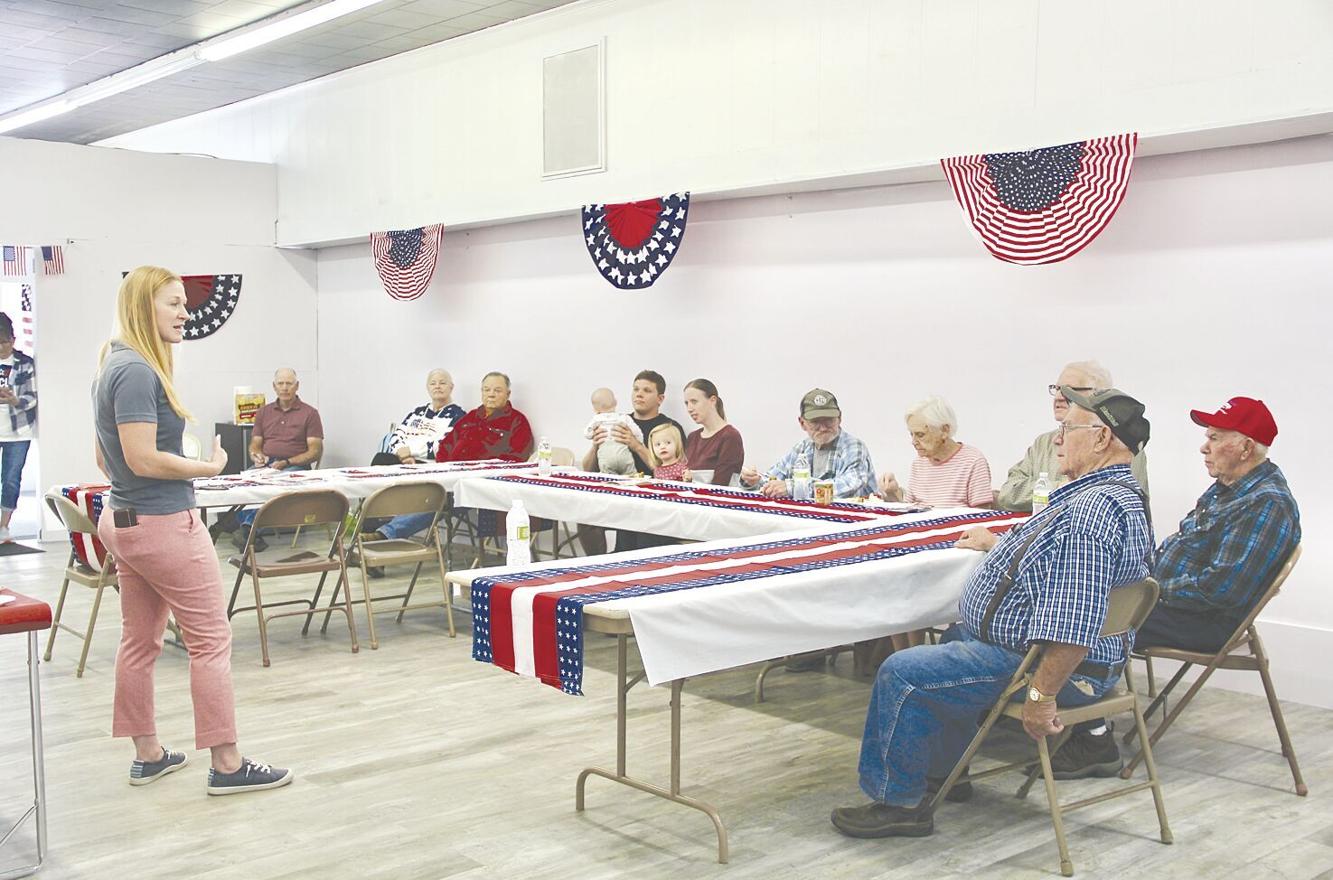 Interim Lt. Governor, Amy Sinclair, speaks at Chariton Meet and Greet
