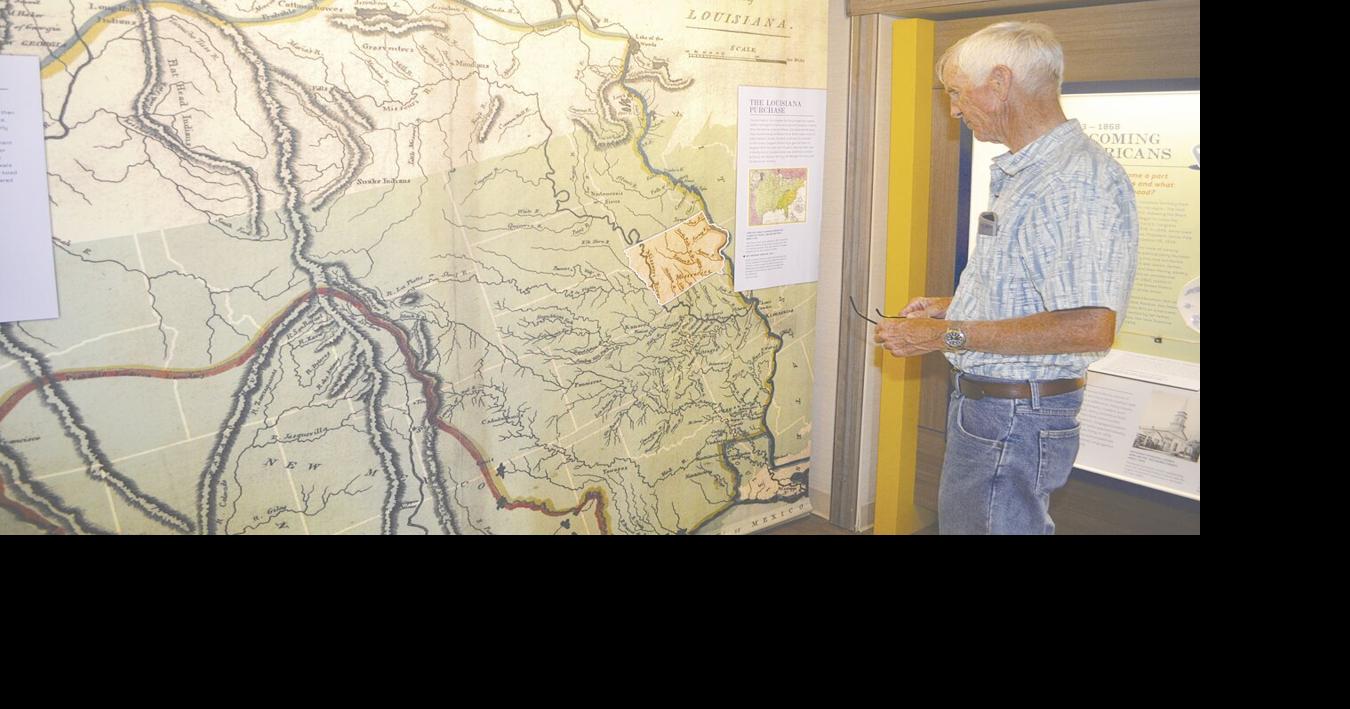 State Historical Society of Iowa’s mobile museum up at Chariton Farmers