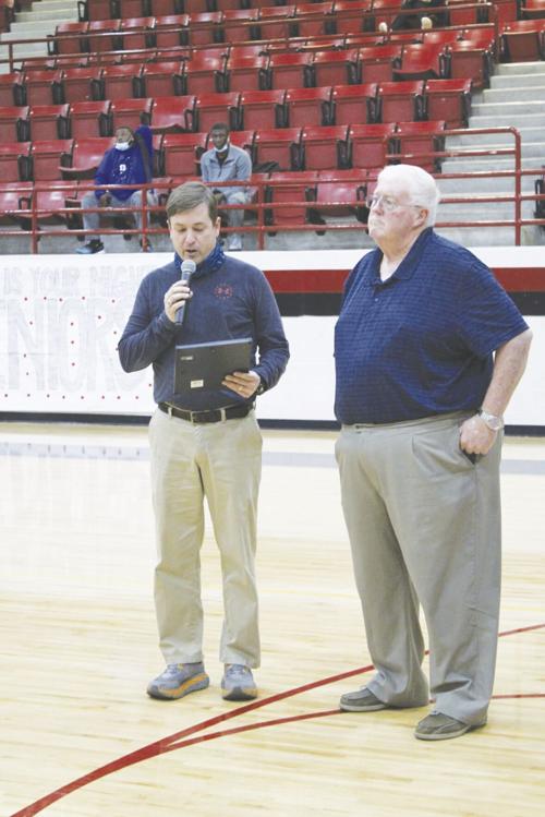 ‘Coach Crews’ honored at basketball game