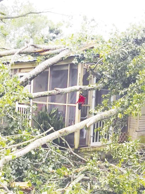 Charlton hit by rough storm