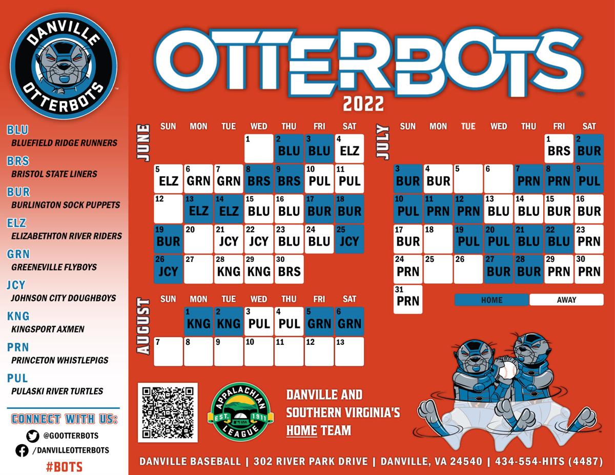 Danville Otterbots announce 2022 schedule Sports