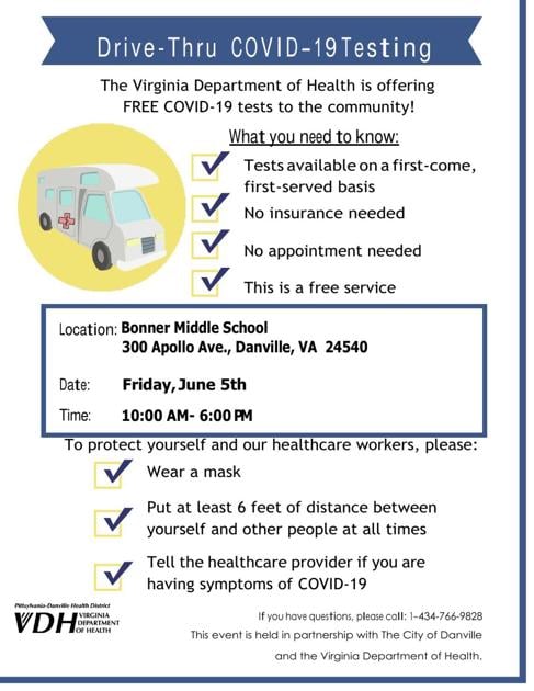 County City Getting Drive Thru Covid 19 Testing Events Next Week News Chathamstartribune Com