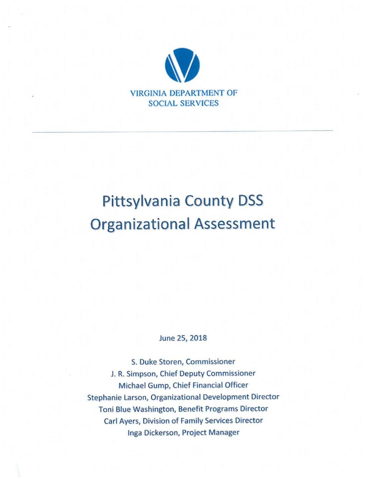 Pittsylvania County DSS Organizational Assessment
