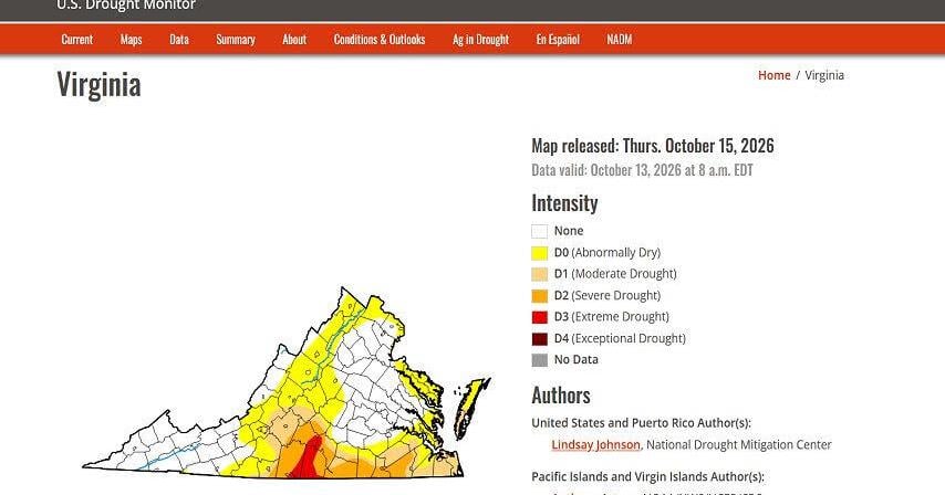 Drought eases in Southside Virginia