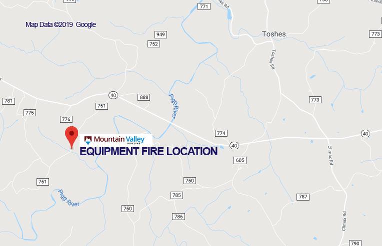 Officials Investigate Fire At Mountain Valley Pipeline Construction Site News Chathamstartribune Com