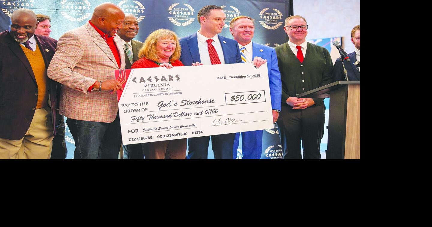 Caesars Virginia marks first anniversary with pair of community donations
