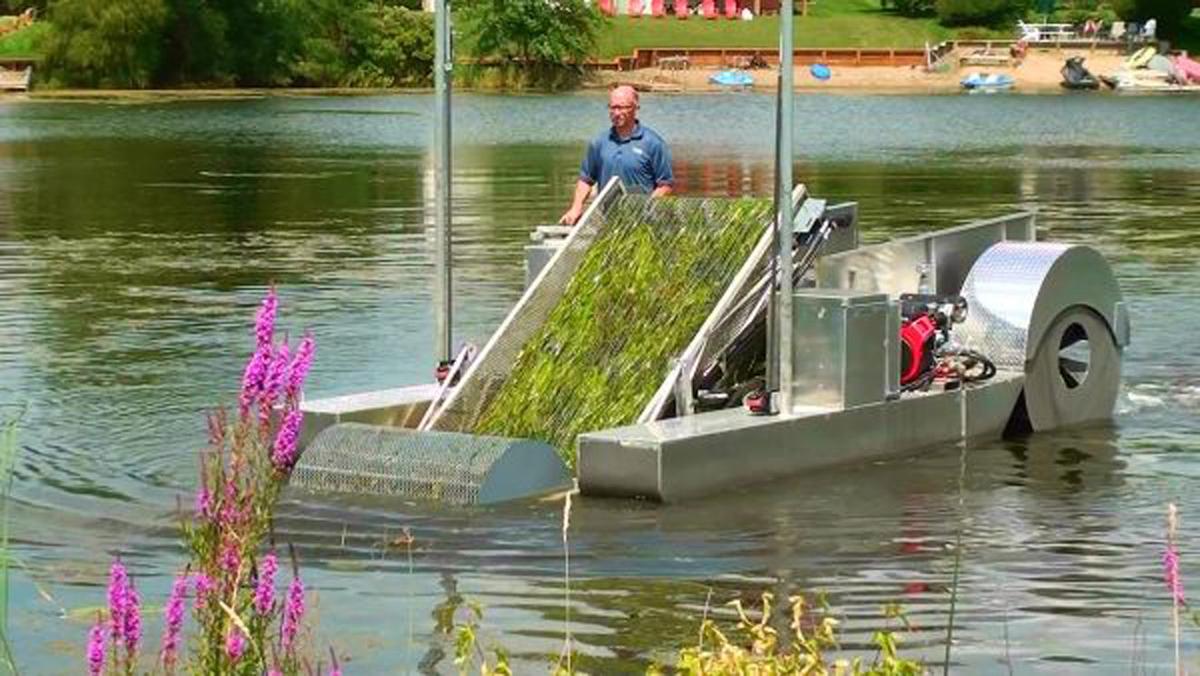 Eco Harvester algae skimmer demonstration Top Stories