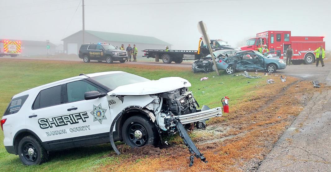 Driver Injured After T Bone Collision With Deputy S Squad Car News Chetekalert Com