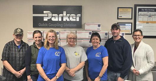Parker Hannifin employees send out 200 care packages to