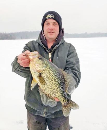 Ice angler lands monster crappie, Sports