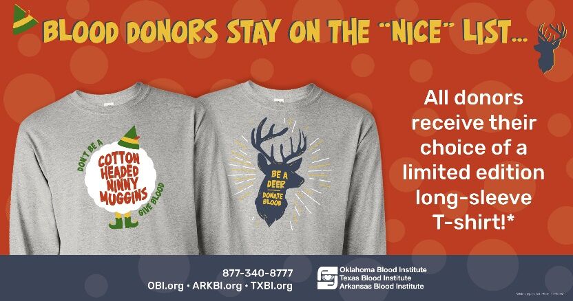 Tis the season for giving. Giving blood costs nothing & saves