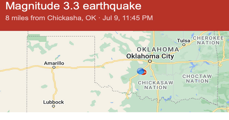 USGS announces M 3.3 earthquake near Chikasha |  News